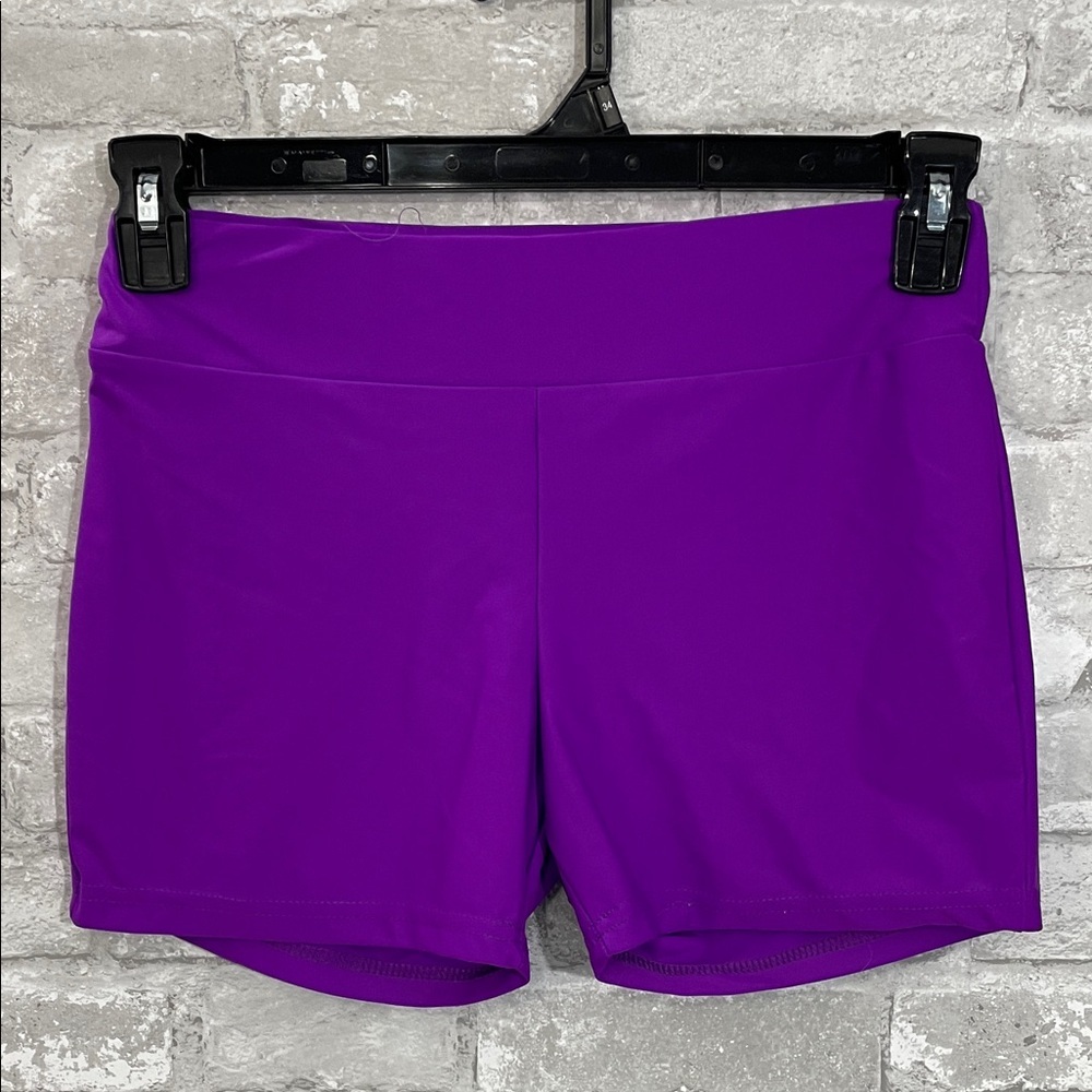 Tzu Tzu Vibrant Purple Athletic Biker Shorts